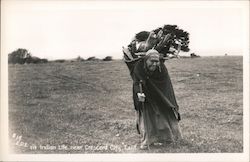 Indian Life Near Crescent City Postcard