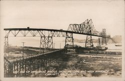East Side of Carquinez Bridge, Showing Long and High Approach Postcard