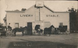 Livery Stable Postcard