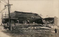 P.E. Power House - Earthquake Mar 10, '33 Postcard
