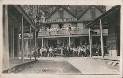 Group Photo - St. Charles Hotel Postcard