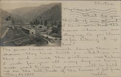 Pacific Gas and Electric Plant, 1905 Postcard