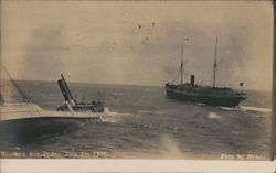 Wrecked San Pedro July 21, 1907 Postcard