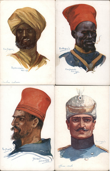 Lot of 4: WWI Soldiers Emile Dupuis World War I