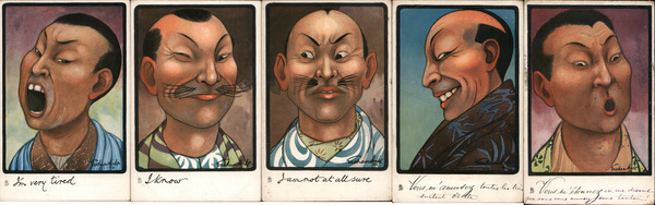 Set of 5: Chinese Men Graham Hyde Asian