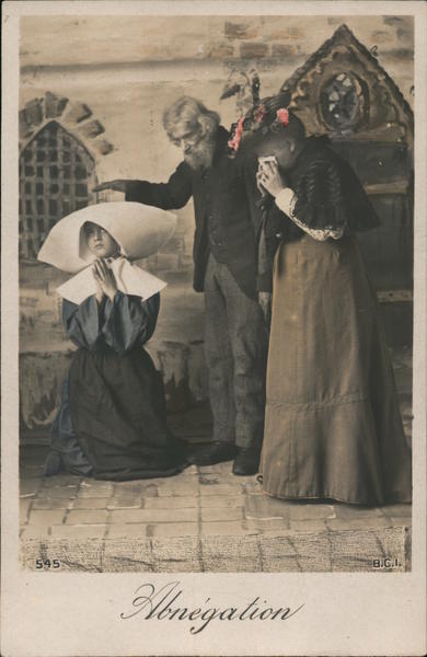 Abnegation No. 545 B.G.I. Couple tearfully giving up daughter to church life