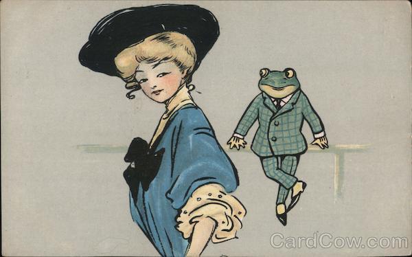 Frog In Throat: Woman in Blue Advertising