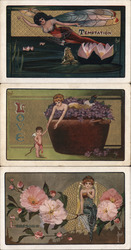 Lot of 3: C. Ryan Fantasy Cards Postcard