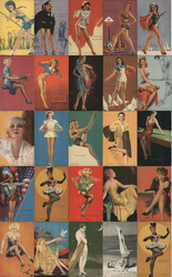 Lot of 25 Mutoscope Pinup Cards Arcade Card