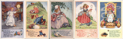 Lot of 5: Nursery Rhymes Series M.S. Postcard Postcard Postcard