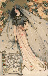 Rare Fairy Queen Series 14664 Samuel L. Schmucker  Postcard Postcard Postcard