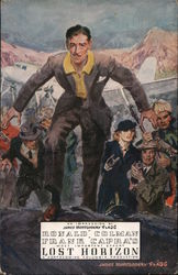 Rare Ronald Colman Frank Capra's Lost Horizon James Montgomery Flagg Movie and Television Advertising Postcard Postcard Postcard