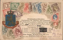 Nederland postage stamps-Briefmarken Kunstler-Postkarten fur handler und sammler-Max Henke, Wehlen Postcard