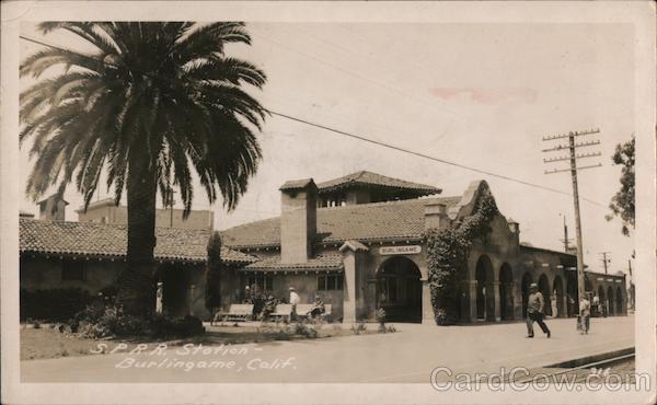 Southern Pacific Railroad Station Burlingame California