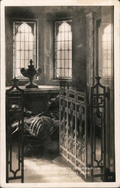 Interior New Memorial Columbarium Cypress Lawn Memorial Park San Francisco California