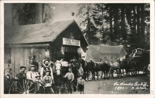 Horse Shoeing General Blacksmith - Stagecoach La Honda California