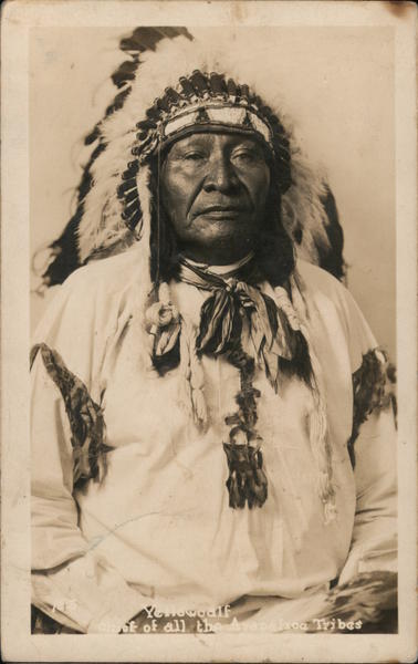 Yellow Calf Chief of all the Arapahoe Tribes Native Americana