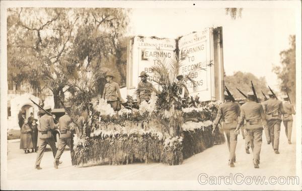 Learn to Earn float Military