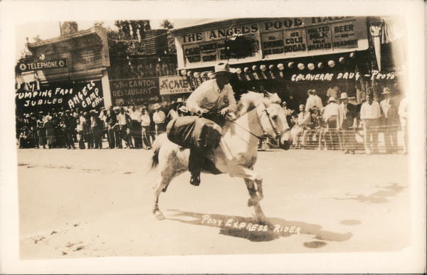 Pony Express Rider, Jumping Frog Jubiliee Angels Camp California