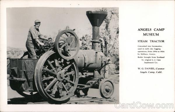 Angels Camp Museum. Steam Tractor California