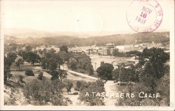 View of town from hillside Atascadero California