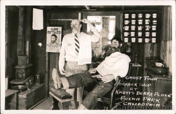 Ghost Town Barber Shop at Knott's Berry Place Buena Park California
