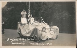 Surprise Valley Red Cross Celebration - July 4, 1918 Original Photograph