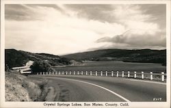 Crystal Springs Lake, San Mateo County Postcard