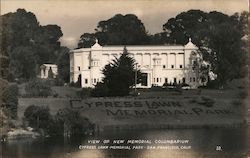 New Memorial Columbarium, Cypress Lawn Memorial Park Postcard