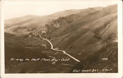 Hiway to Half Moon Bay Postcard