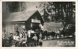 Horse Shoeing General Blacksmith - Stagecoach La Honda, CA H. Blair Postcard Postcard Postcard