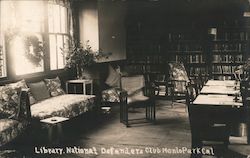 Library - National Defenders Club Postcard