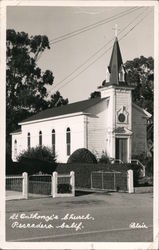 St. Anthony's Church Pescadero, CA Blair Postcard Postcard Postcard
