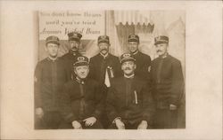 Mass. Firement: Souvenir from Armour & Company U.S. Yards Postcard