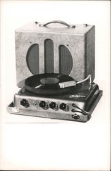 1950's Califone Portable Record Player Turntable Postcard