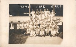 Camp Fire Girls June 27, 1917 Postcard