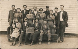 8 Yr Clas Mrs. Leonard Sanders, Teacher Postcard