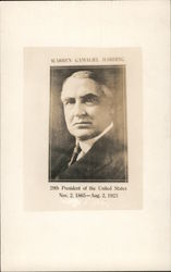 Mourning: Warren Gamaliel Harding, 29th President of the United States Nov. 2, 1865 - Aug. 2, 1923 Postcard