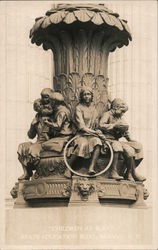 Statue of Children at Play Postcard