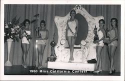 1960 Miss California Contest, Queen and runner-ups Postcard