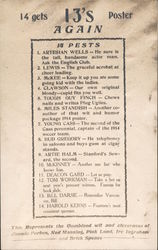 14 gets 13's Poster Again Postcard