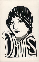 Marion Davies Art Portrait Postcard