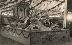 Display of King Neptune Driving Into the Sea, 1914 Apple Show Postcard