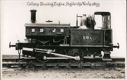 Colliery Shunting Engine, Highbridge Works, 1895 #26A SD JR Locomotives Postcard Postcard Postcard