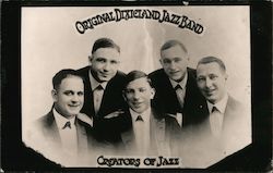 Original Dixieland Jazz Band - 1917 Postcard