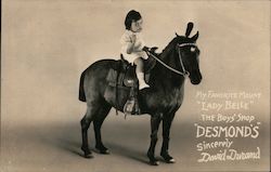 My Favorite Mount "Lady Belle" The Boys' Shop "Desmond's" Postcard