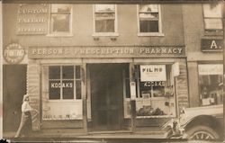 Person's Prescription Pharmacy 61 Main St. Postcard