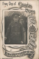 One of Canada's Boys taken during the Great European War. Postcard