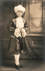 Young Boy in Costume Postcard