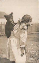Bear Back Riding Postcard